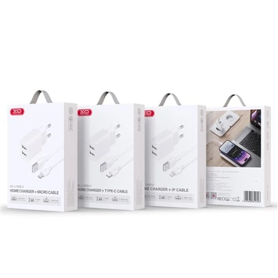 Chargeur mural double USB XO 2,4A